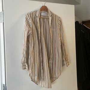 Oversized luxe cotton shirt